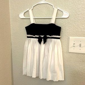 Place 1989 Kids Dress Size M 7/8 Black and White Roses